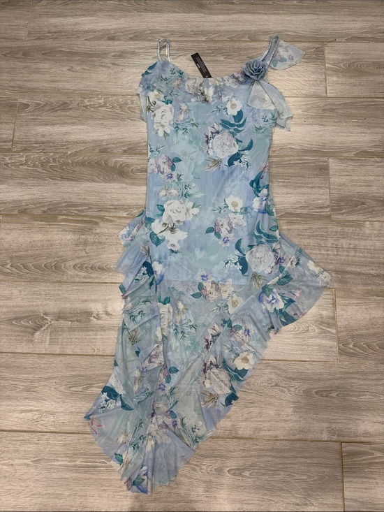 Steve Madden Dresses & Skirts - Steve Madden Asymmetric Blue Dress size XL